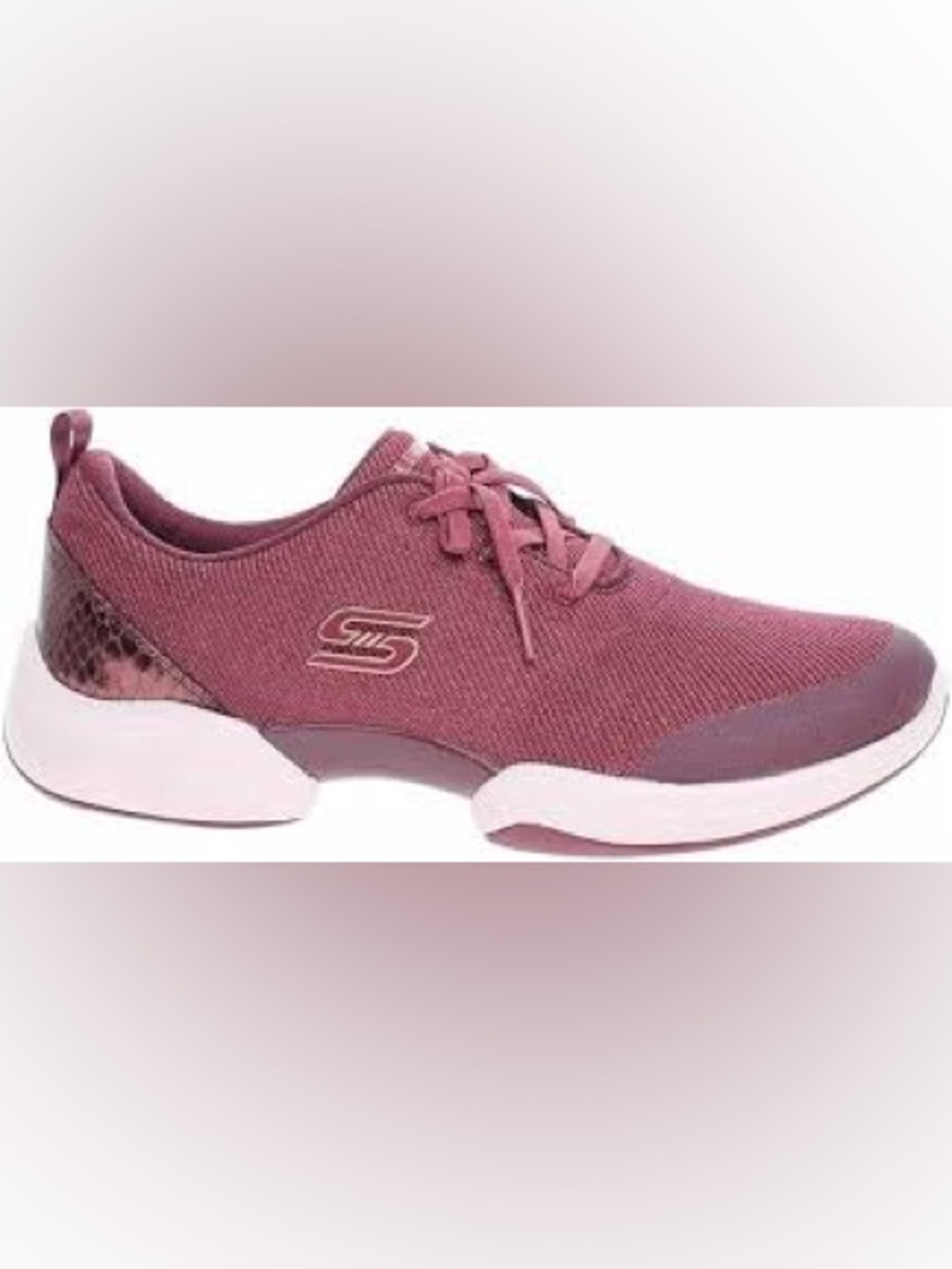 Skechers Women's Skech-Lab Snazzy Spirit trainers in a maroon or burgundy color